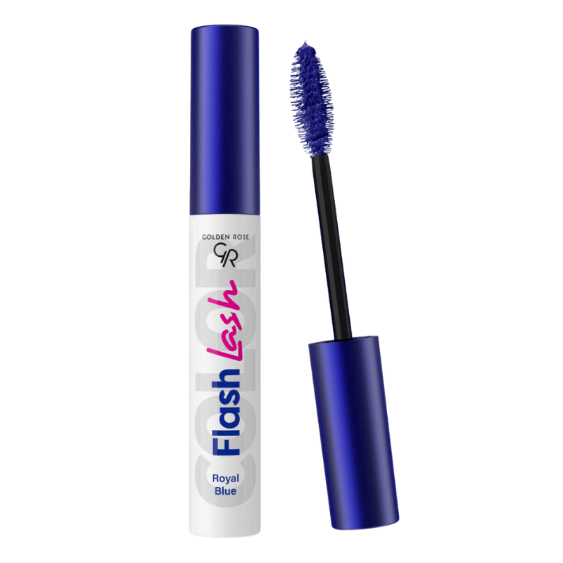 8691190515751 Golden Rose Flash Lash Colored Mascara – intens gepigmenteerde gekleurde mascara - royal blue