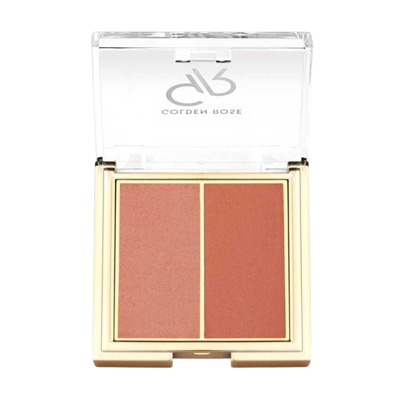 8691190516154 Golden Rose Iconic Blush Duo 02 Peachy Coral poederblush