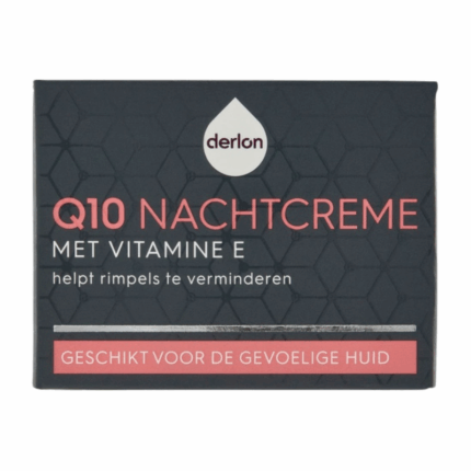 Derlon Q10 nachtcrème met vitamine E 50 ml potje