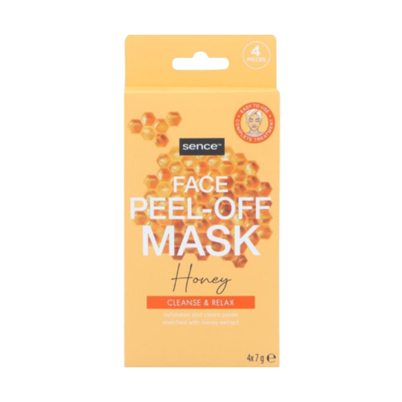 8720964890302 Sence Face Mask Cleanse & Relax Honey 4×7 g peel-off gezichtsmasker