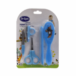 Dr Gym baby verzorgingsset met roze babyborstel, schaartje, nagelvijl en nagelknipper