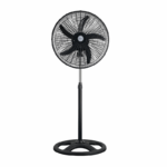 Sokany staande ventilator 18 inch zwart, krachtige vloerventilator voor verkoeling