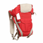 Ergonomische baby draagzak met verstelbare schouderbanden en heupband in tweekleurig design