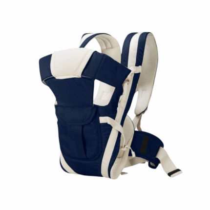 Ergonomische baby draagzak met verstelbare schouderbanden en heupband in tweekleurig design