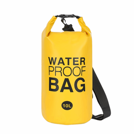 Waterdichte dry bag 10 liter geel