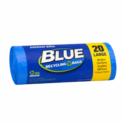 Rhino Blue vuilniszak large 100 liter rol blauwe afvalzakken