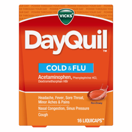 Vicks DayQuil Cold & Flu LiquiCaps verpakking 16 capsules