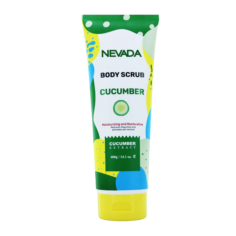 847610005519 Nevada Body Scrub Cucumber 400 gram exfoliërende lichaamsscrub met komkommerextract