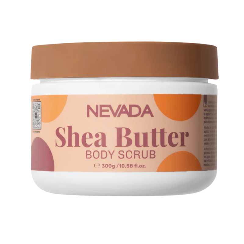847610048899 Nevada Body Scrub Shea Butter 300 gram exfoliërende lichaamsscrub met sheaboter