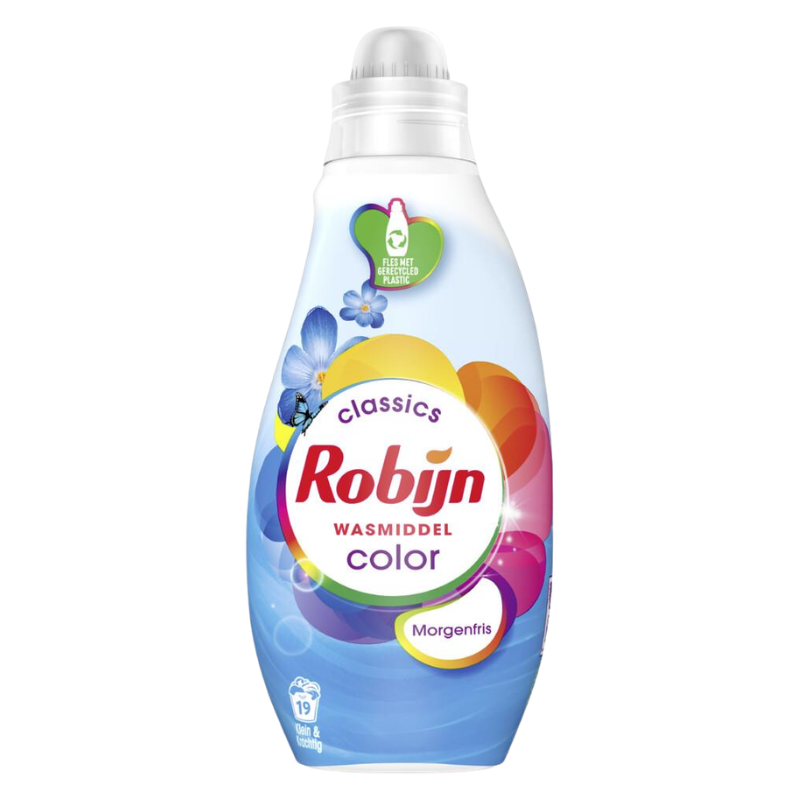 8720181105203 Robijn Wasmiddel Color Morgenfris 665 ml fles voor gekleurde was