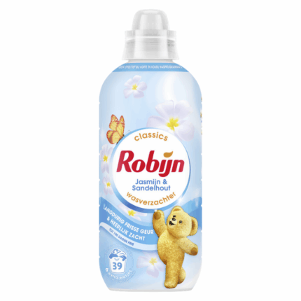 Robijn Wasverzachter Jasmijn & Sandelhout 780 ml fles met bloemige en houtachtige geur