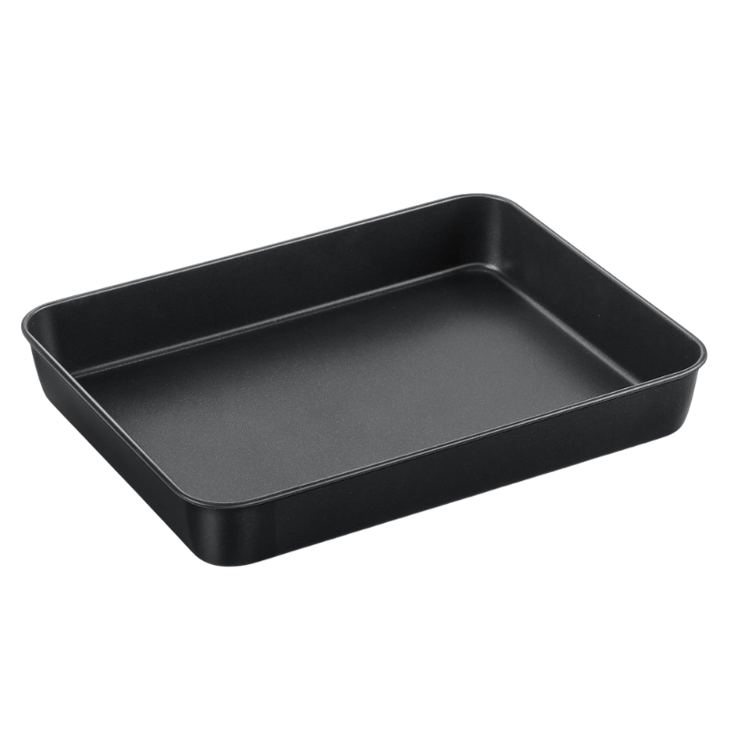 BS10074 (1) Baker's Secret non-stick bakblik ovenschaal 38 cm zwart