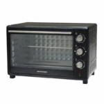 45L elektrische toaster oven zwart met rotisserie