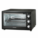 30L elektrische toaster oven zwart met rotisserie