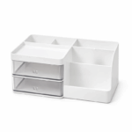 Multifunctionele bureau en make-up organizer met transparante lades en opbergvakken