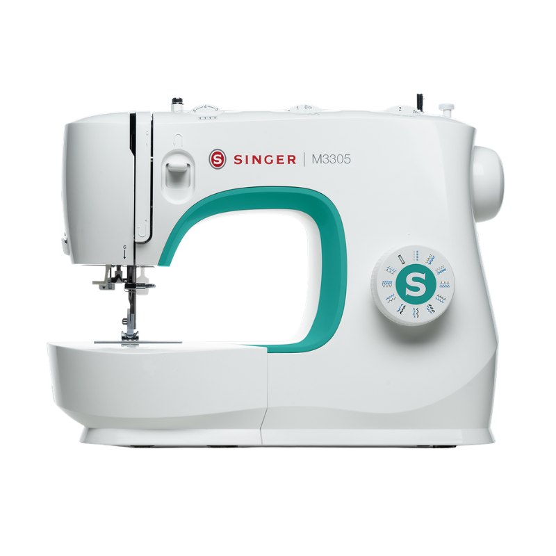 M3305 Singer M3305 naaimachine met 23 steken op witte achtergrond