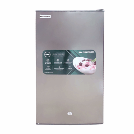 Premier kamerkoelkast 85 liter grijs model NV-8453R1D3TN1 met vriesvak en verstelbare leggers