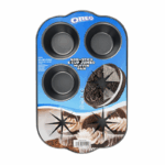 Oreo jumbo muffin bakblik 6 cups non stick cupcakevorm 34x22x4.5 cm