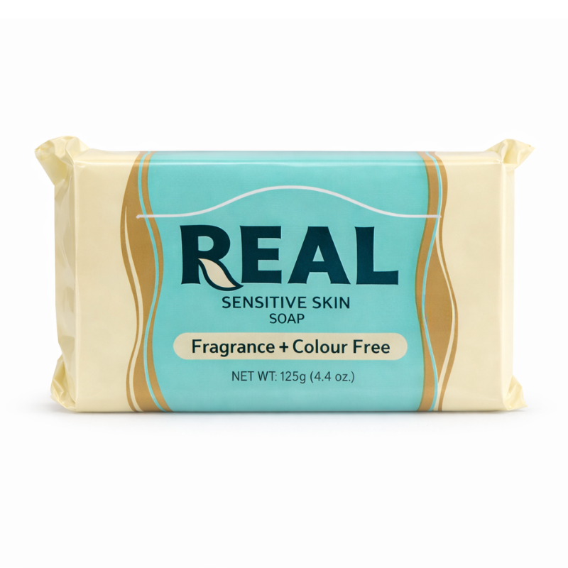 RSS Real Sensitive Skin Soap Fragrance Colour Free 125g milde zeep verpakking