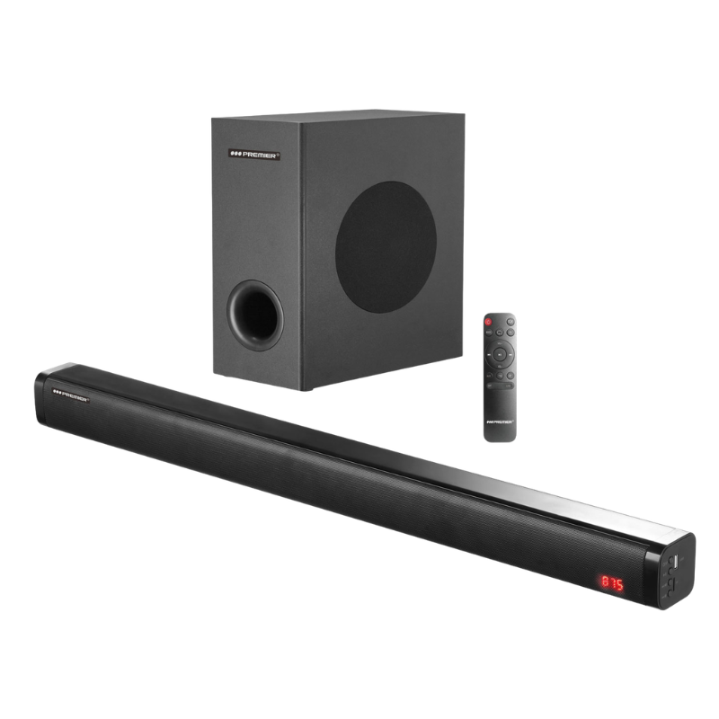 SB9384OPHDS Premier soundbar met subwoofer bluetooth HDMI optical zwart