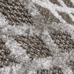 Soho deurmat ruitpatroon beige bruin 50x80 cm schoonloopmat