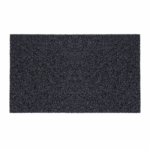 Soho heavy-duty zwarte PVC deurmat met borstelstructuur 45x75 cm