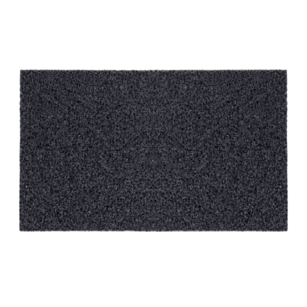 Soho heavy-duty zwarte PVC deurmat met borstelstructuur 45x75 cm