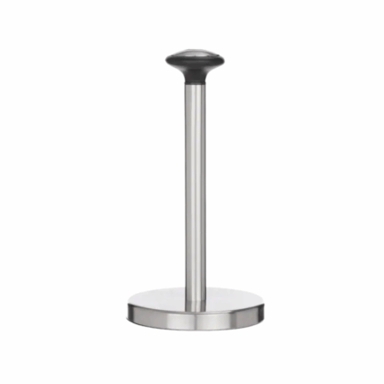 RVS keukenrolhouder met ronde basis en staand design