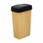 Ezy Vuilniston met Swingdeksel Houtlook - 30 Liter