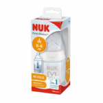Nuk Plastiek Papfles met Temperatuurindicator 150 ml - Diverse Print