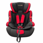 Cutie Baby premium autostoel zwart rood met verstelbare veiligheidsgordel