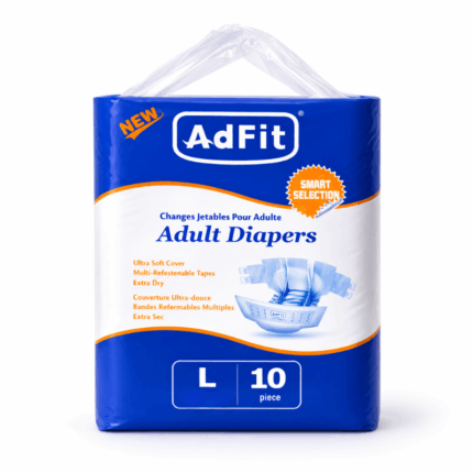 AdFit incontinentieluiers Large 88-121 cm 10 stuks verpakking