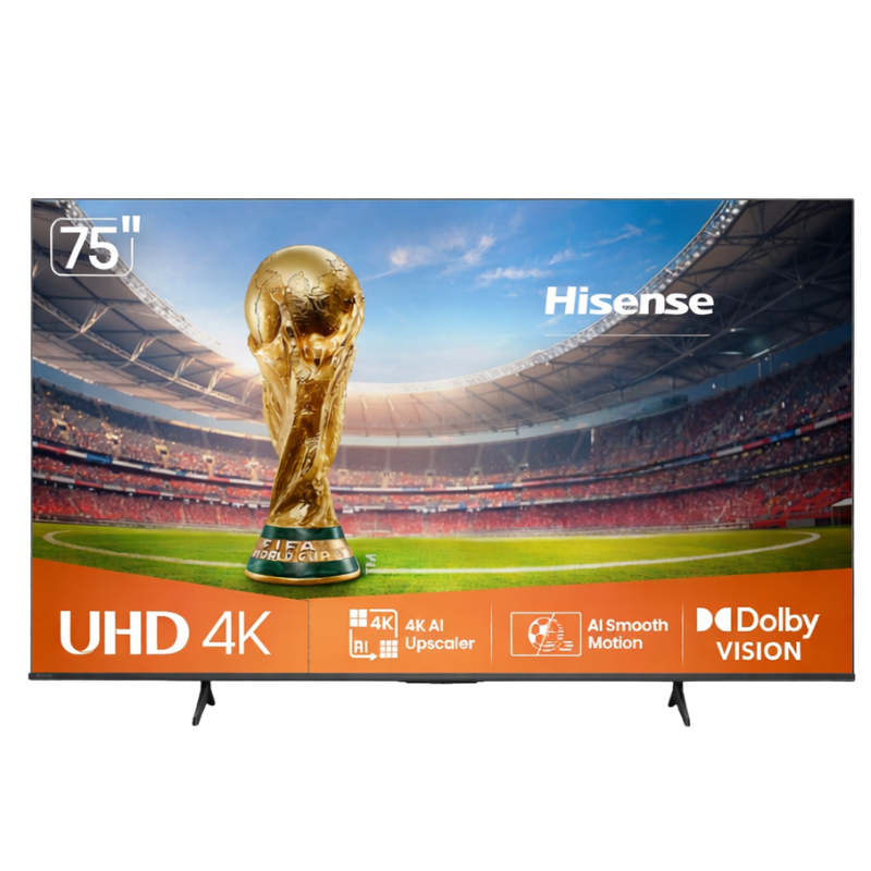 75A6NV (1) Hisense 75 inch 4K Ultra HD Smart TV met groot scherm en helder beeld
