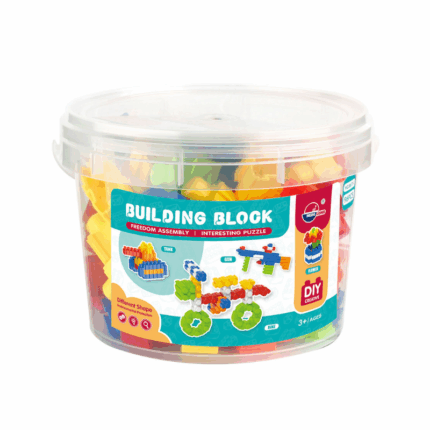 Speelgoed bouwblokken emmer 96 stuks kleurrijke kinder bouwset