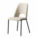 Eettafel Set met 4 Stoelen - Off-White - Afbeelding 2