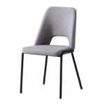 Eettafel Set met 4 Stoelen - Grijs - Afbeelding 2
