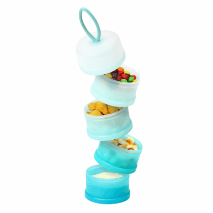 stapelbare melkpoeder dispenser 5 laags baby snack container