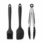 BBQ accessoires set 3-delig met tang, spatel en bakwast
