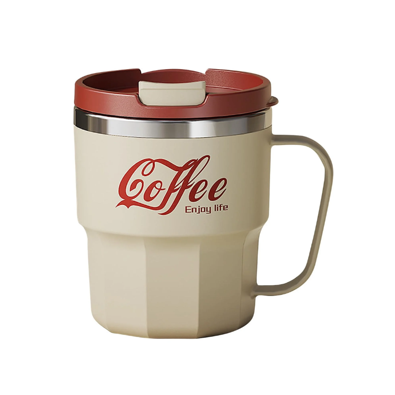 COLACOFFEEMUG Thermos Koffiebeker met Handvat - 400 ml - Afbeelding 1