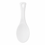 witte rijstlepel met antikleef structuur en ophangoog