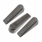 Rubberen deurstopper zwart antislip deurwig set van 3 stuks.