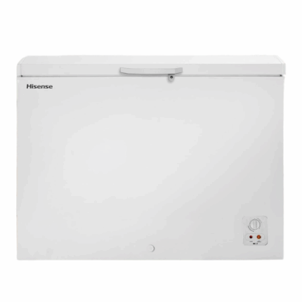 Hisense diepvrieskist 8.8 cu.ft. met groot opslagvolume en wit design