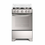 Frigidaire gasfornuis grijs 24 inch met 4 branders en open oven