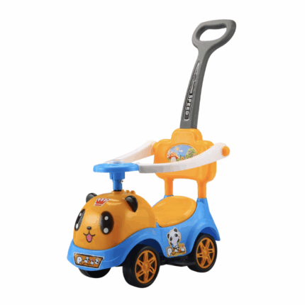 kinder loopauto met duwstang kleurrijke peuter auto met stuur en rugleuning