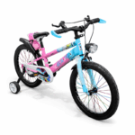 rose blauw kinderfiets van 20"