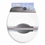 Lotus MDF houten toiletbril wit 17 inch moulded wood toilet seat