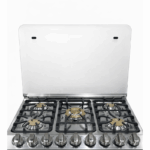 Milexus gasfornuis 30 inch met 5 branders en dubbele ovens in RVS