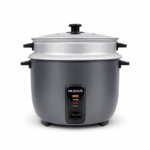Milexus Rijstkoker & Voedselstomer 1.5L Grijs | Compact & Gebruiksvriendelijk