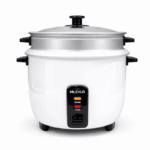 Milexus Rijstkoker 2.2L Wit – Rijstkoker & Stomer met Warmhoudfunctie