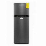 Milexus 7.2 Cu.Ft. koelkast met vriezer boven in donkergrijs design.